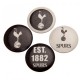 Sada 4 placek Tottenham Hotspur FC (typ 18)