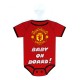 Cedulka do auta Baby on board Manchester United FC (typ body)