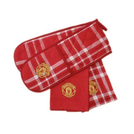 Kuchyňské chňapky a 2 utěrky Manchester United FC