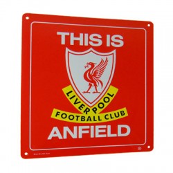 Plechová cedulka Liverpool FC This is Anfield