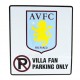 Plechová cedulka Aston Villa FC No Parking