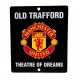 Plechová cedulka Manchester United FC do okna (typ SQ)