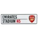 Plechová cedulka Arsenal FC do okna