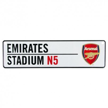 Plechová cedulka Arsenal FC do okna